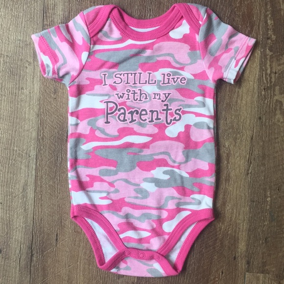 pink camo onesie